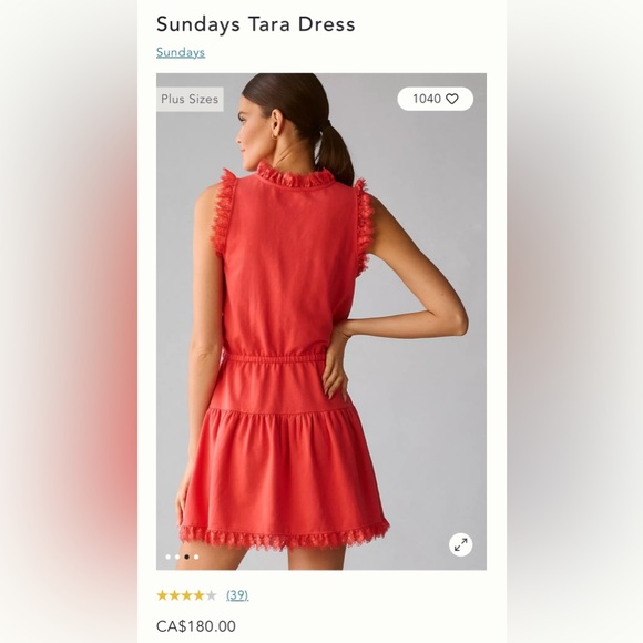 NWT Size L - Anthropologie Sundays Tara Dress (Color Ivory like the 1st pic) - Picture 3 of 16